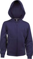 KIDS FULL ZIP Kapucnis felső SWEATSHIRT Navy